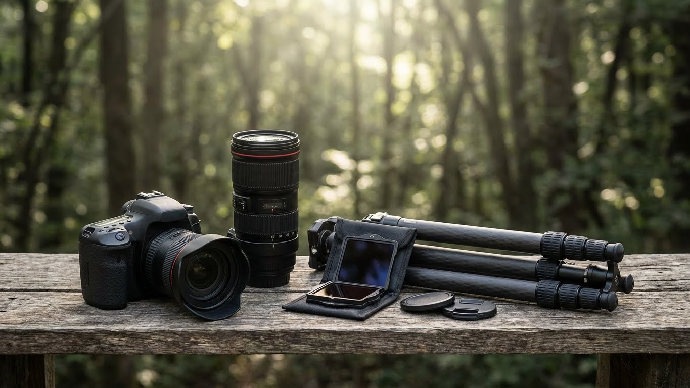 نقش تجهیزات — از لنز و سه‌پایه تا فیلترهای ضروری